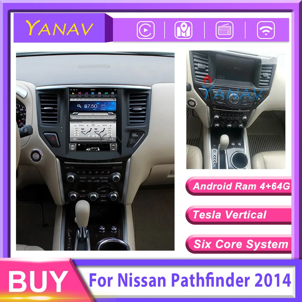 

Автомобильный Радио Аудио 2 din android стерео приемник для-Nissan Pathfinder R52 2014 tesla GPS навигация видео DVD мультимедиа плеер