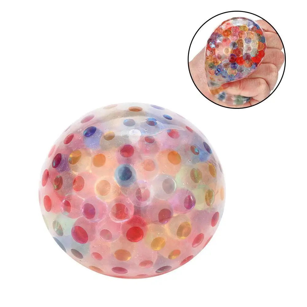 Bola de uva de cuentas de colores, juguete con agua a presi&oacute;n, pellizco de m&uacute;sica, cuentas de descompresi&oacute;n, No tenis, regalo divertido-1