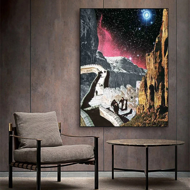 Картина на холсте для спальни в стиле ретро | Дом и сад