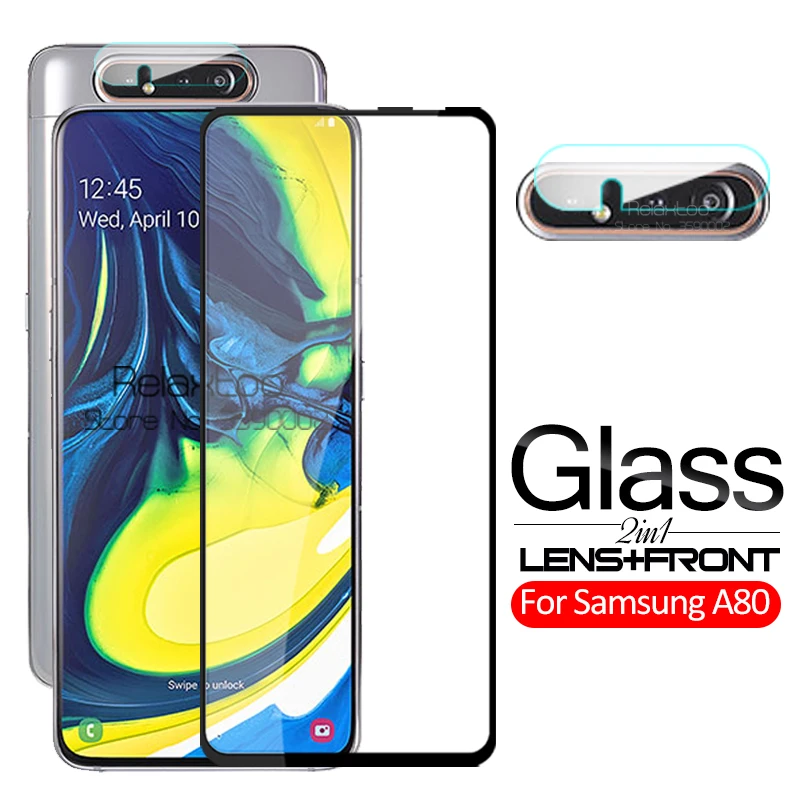 2 в 1 стекло для камеры samsung a80 Защитное экрана Galaxy a 80 80a A805F 6 7 дюймовая защитная