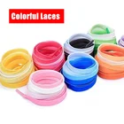 Шнурки тканевые разноцветные с радужным градиентом, 120 см, 1 пара