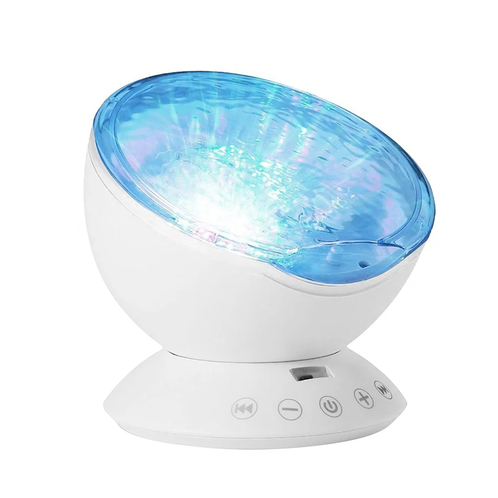 

Светодиодный проекционный светильник, меняющий цвет проектор океанских волн с ночным светильник щением для детей и взрослых, с USB-кабелем