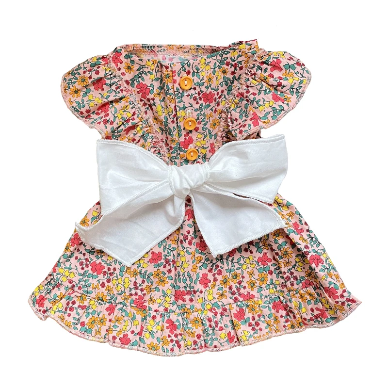 

Summer Cat Dress Dog Skirt Big Bowknot Dog Clothes Puppy Apparel Chihuahua Yorkshire Pomeranian Poodle Bichon Schnauzer Clothing