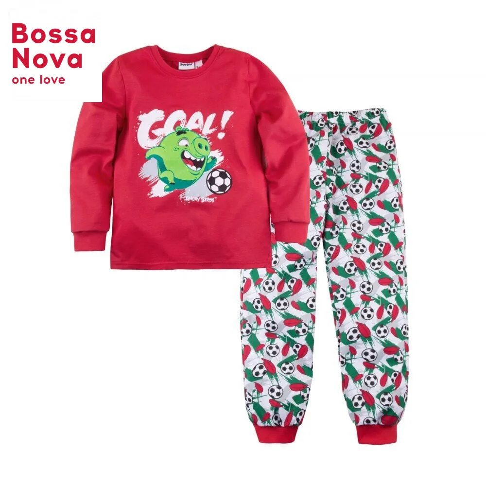 Пижама джемпер+брюки для мальчиков 'Angry Birds' BOSSA NOVA 356АБ 161к|Комплекты пижам| |
