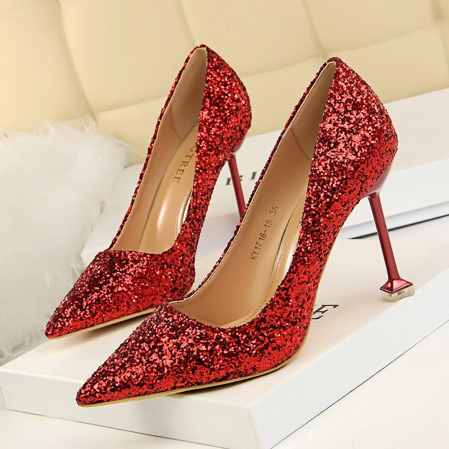 

Fashion Pointed Toe Women's Thin High Heels Women Pump Heel Shoes Woman Wedding Party Shoes Ladies Work Pump