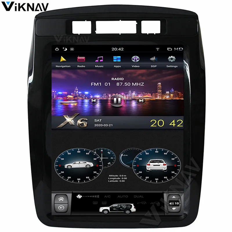 Android Tesla стиль Автомобильный GPS мультимедийный плеер для Volkswagen VW Touareg 2010 2011 2012 2013 2014