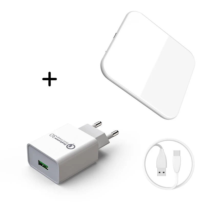 Wireless charger Android Зарядные устройства адаптер телефона для iphone USB type C ЕС вилка Магнитный кабель быстрой зарядки SIKAI QC 3,0 9 В 2A 12 В 1.5A 5 в 3A 4,0 - Тип штекера: Wireless charger
