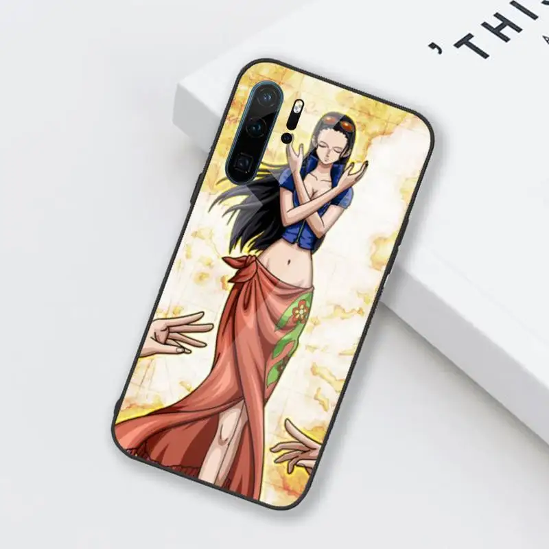 

One Piece Nico Robin Phone Case Tempered glass for Huawei Honor Mate P 9 10 20 30 8X 7A V10 Pro Plus Lite NOVA 3E 3I 5 5I Pro