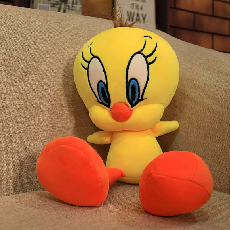 TweetyBird 30-50 см желтая утка плюшевая игрушка из мультфильма с милым желтым утенком