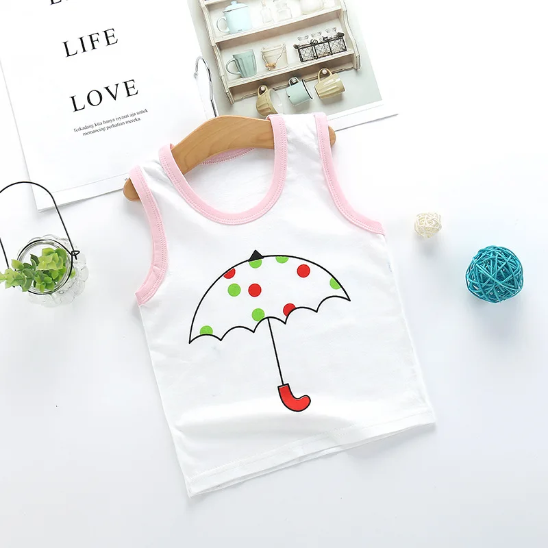 Жилет для маленьких мальчиков и девочек летняя майка из чистого хлопка новинка