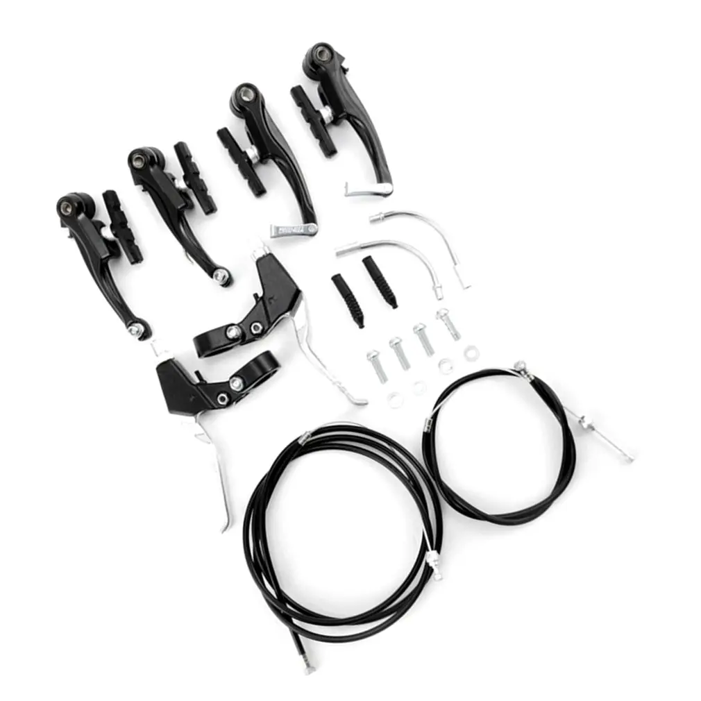 

Complete Mtb Alloy Bicycle Mountain Bike V Brake And Lever And Cable (Front + Rear) Set Brake Sensitivity