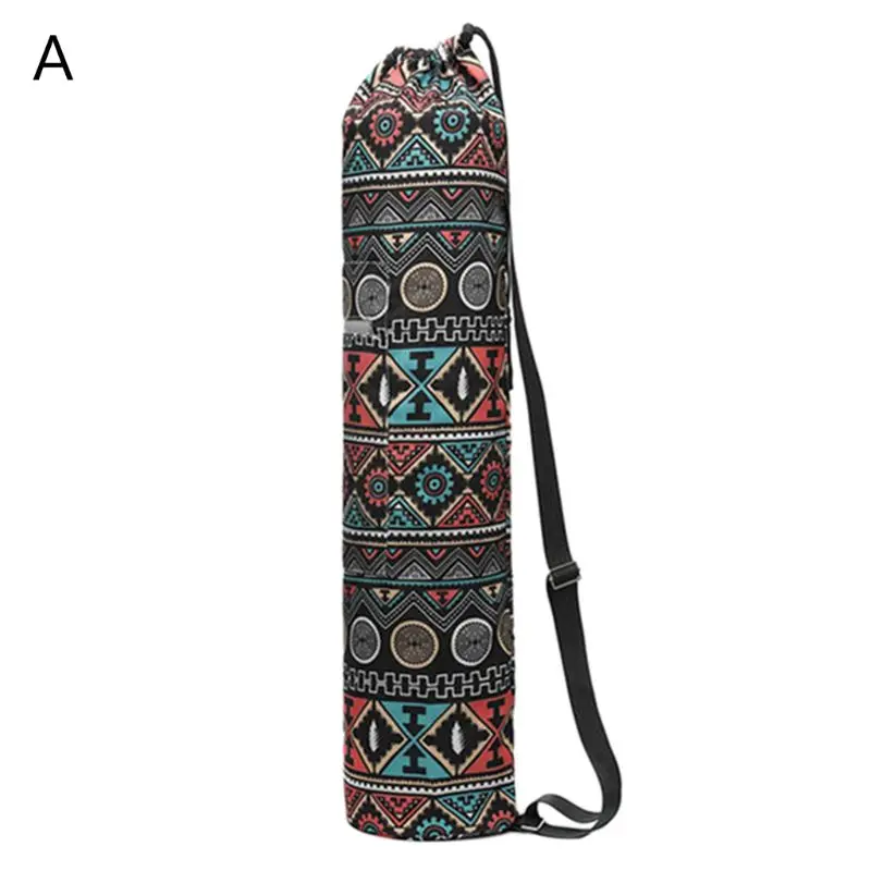 

Сумка-переноска для коврика для йоги, прочный холщовый рюкзак для йоги с цветочным принтом, сумка для йоги, сумка для переноски с регулируем...