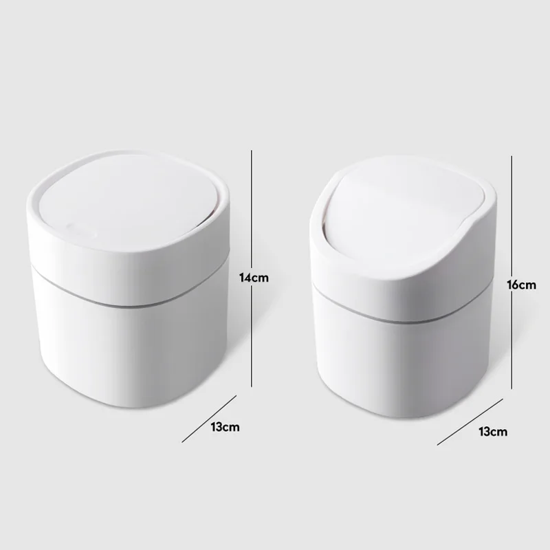 Настольная корзина для мусора пластиковый контейнер 2 л домашнего стола офисные