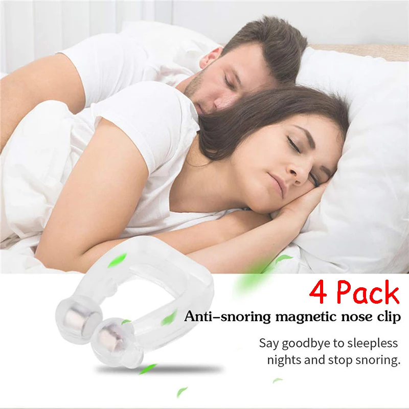 4 шт. силиконовые магнитные клипсы для носа против храпа|Орудия| |