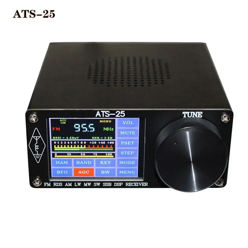 

ATS-25 Si4732 Full-Band Radio Receiver DSP Receiver FM LW (MW And SW) And SSB With 2.4" Screen