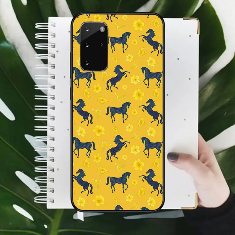 

horse cute cartoon art Phone Cases For Samsung galaxy S 9 10 20 A 10 21 30 31 40 50 51 71 s note 20 j 4 2018 plus