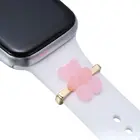 Металлические подвески в виде медведя, декоративное кольцо для часов Apple, ремешок с алмазным орнаментом, силиконовый ремешок для умных часов, аксессуары для iWatch, браслет