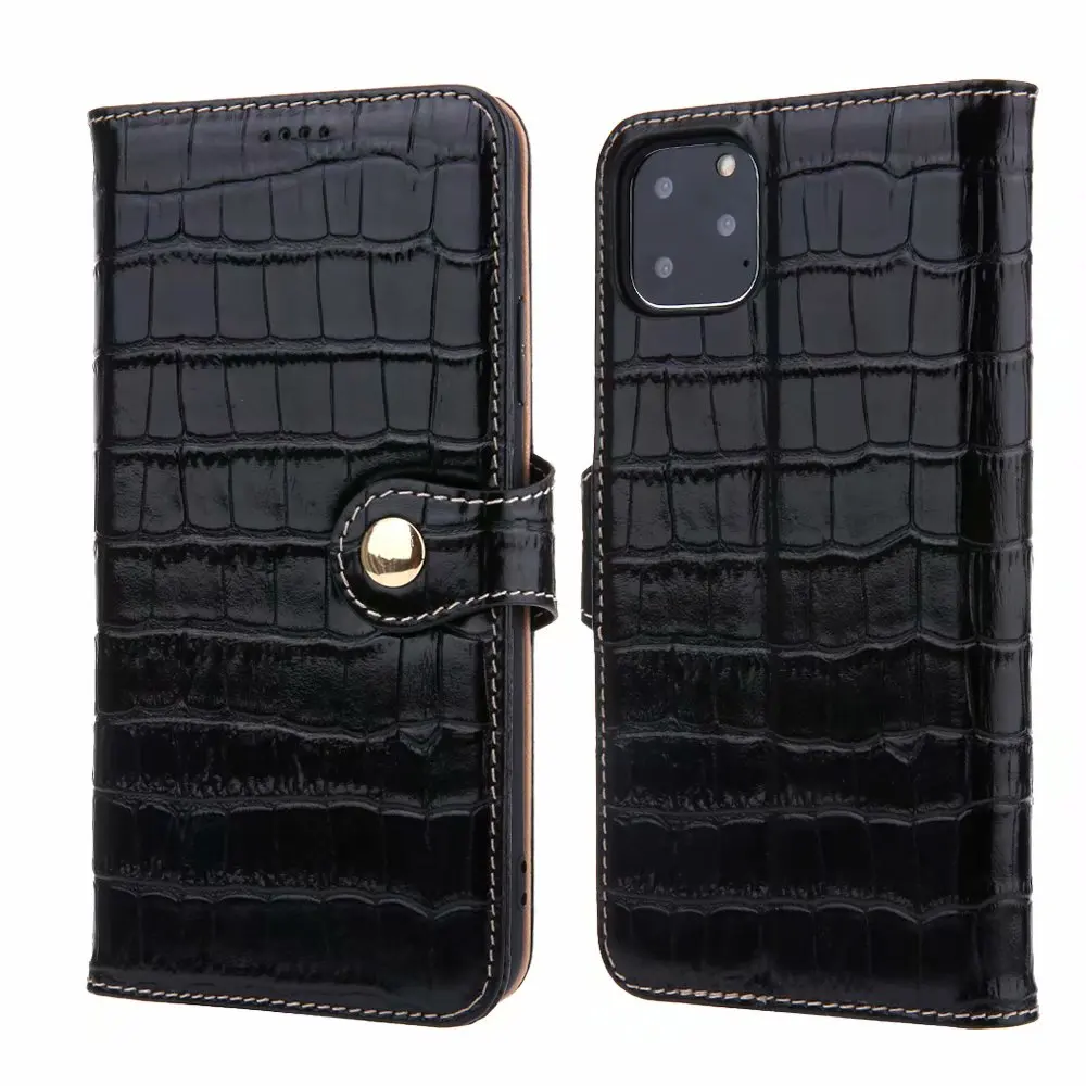 Подходит для Apple iPhone 11 PRO Max XSMAX XR 7 8 PLUS деловой защитный кожаный чехол кошелек с