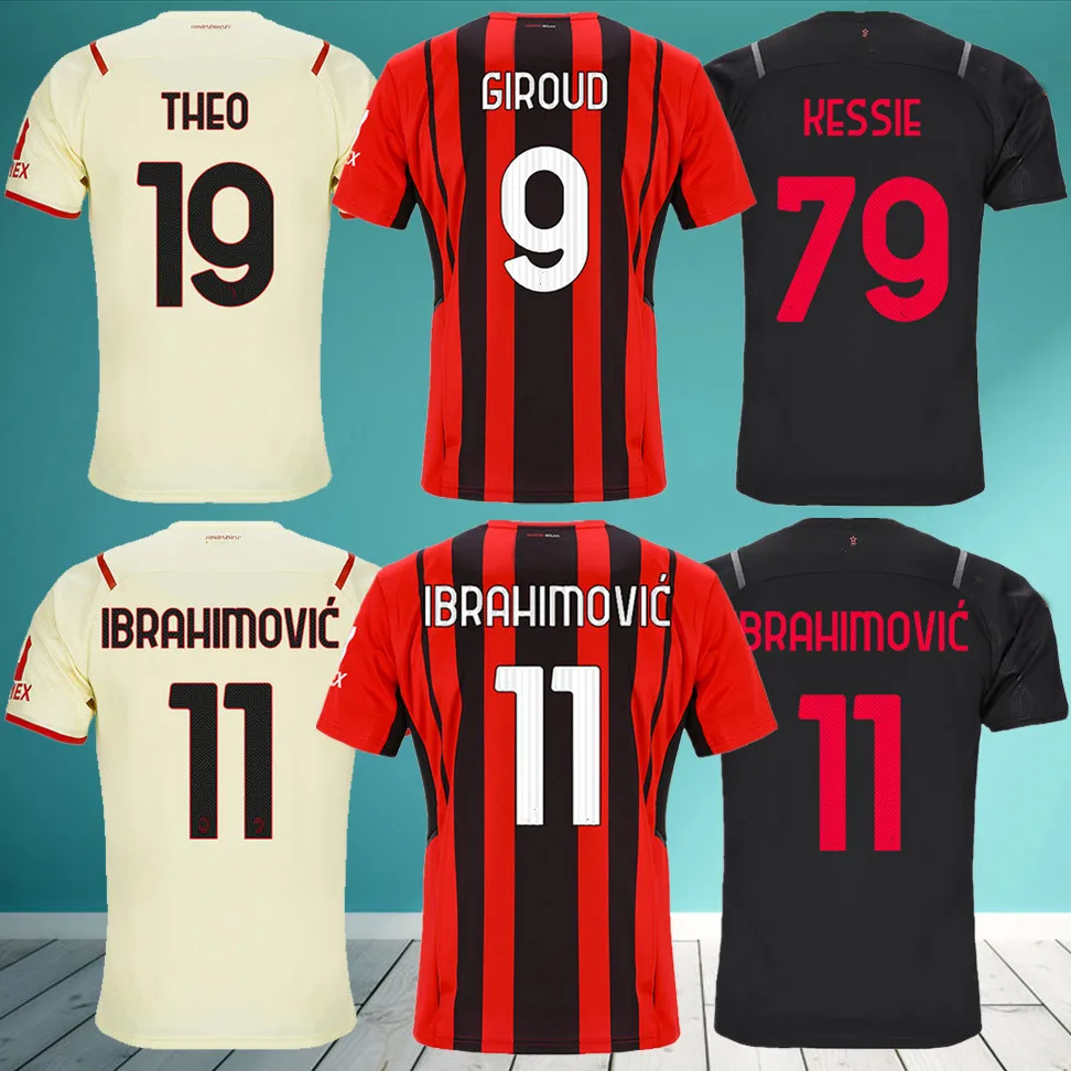 

21 22 AC maglie giroud ibrahimovic terzo kit 2021 2022 tonali a. rebic kjголовного R kessie игровой комплект для детей