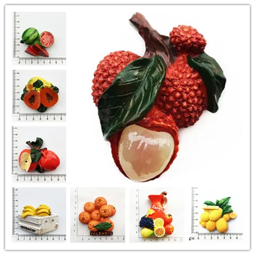 

Creative 3d Fruit Fridge Magnets Decorative Magnetic Refrigerator Stickers Kids Educatio Stereoscopic Fridge Magnet