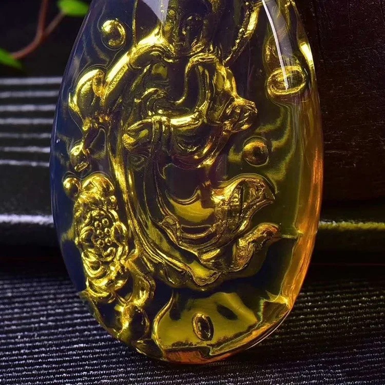 Ручная полировка Dominion Guanyin кулон ожерелье для мужчин и женщин свитер цепь Кулон
