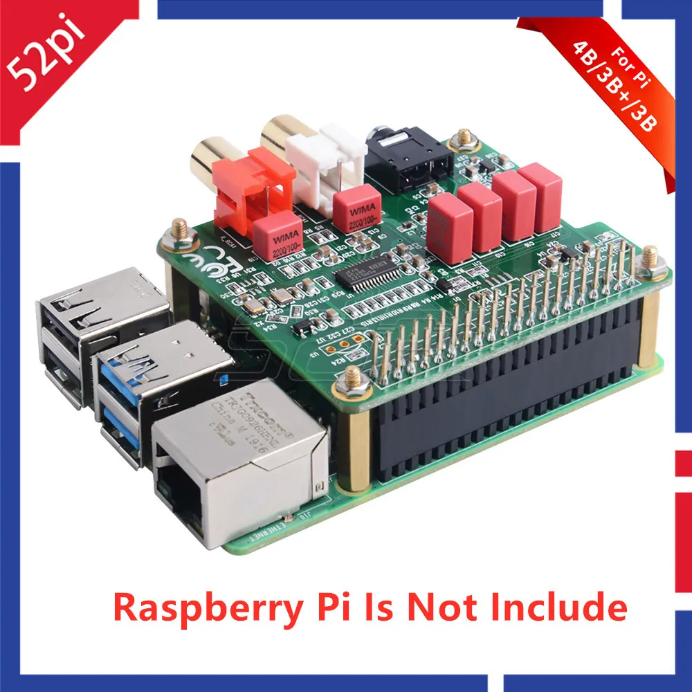 ΠΠ»Π°ΡΠ° ΡΠ°ΡΡΠΈΡΠ΅Π½ΠΈΡ 52Pi PCM5122 Raspberry Pi HiFi DAC HAT PCM5122 HiFi DAC Π°ΡΠ΄ΠΈΠΎ ΠΠ»Π°ΡΠ° ΡΠ°ΡΡΠΈΡΠ΅Π½ΠΈΡ Π΄Π»Ρ Raspberry Pi 4 ΠΠΎΠ΄Π΅Π»Ρ B / 3B + / 3B / 2B ΠΠ»Π°ΡΠ° ΡΠ°ΡΡΠΈΡΠ΅Π½ΠΈΡ 52Pi PCM5122 Raspberry Pi HiFi DAC HAT PCM5122 HiFi DAC Π°ΡΠ΄ΠΈΠΎ ΠΠ»Π°ΡΠ° ΡΠ°ΡΡΠΈΡΠ΅Π½ΠΈΡ Π΄Π»Ρ Raspberry Pi 4 ΠΠΎΠ΄Π΅Π»Ρ B / 3B + / 3B / 2B