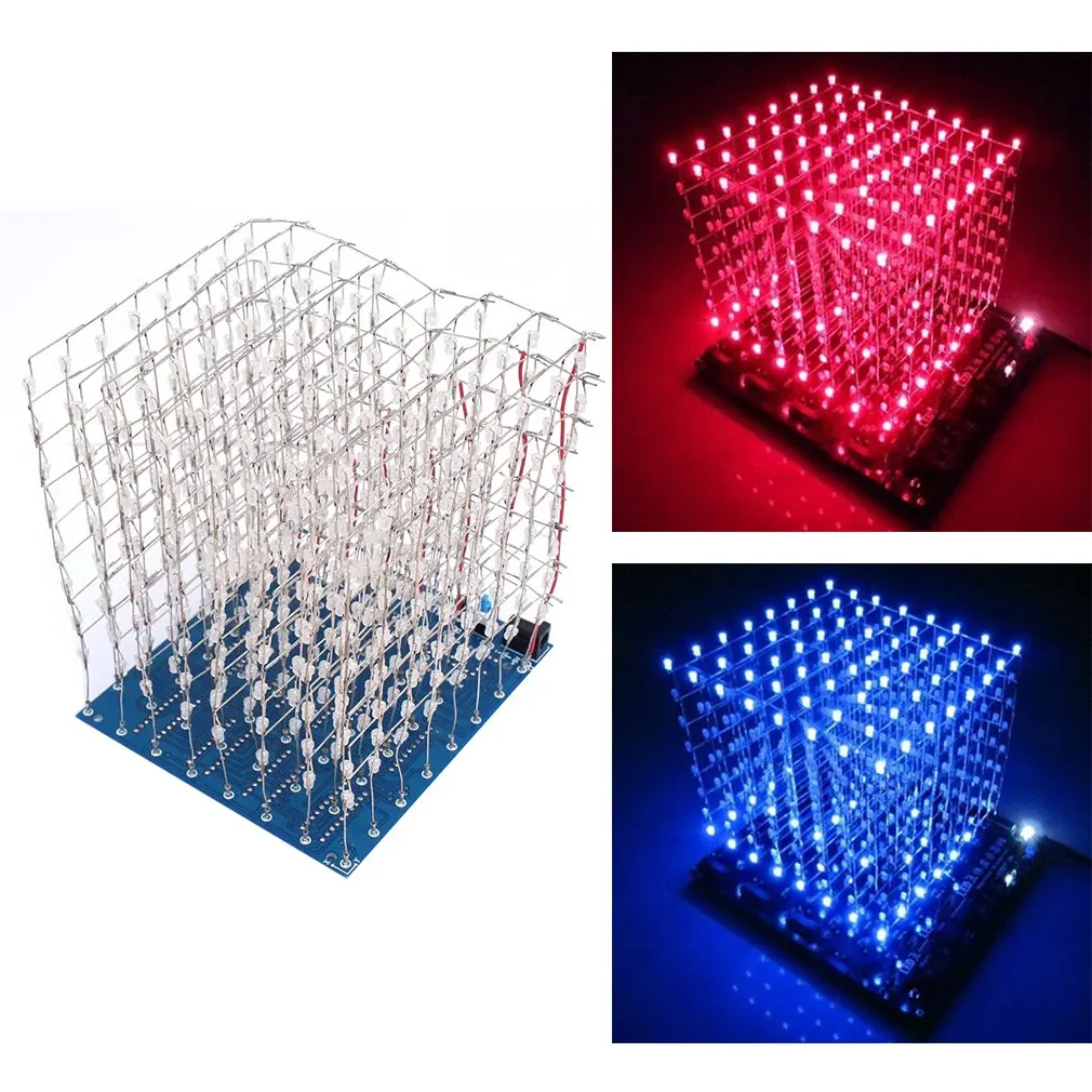 3d светодиодный Видеокуб 8x8x8 светильник новые позиции печатной платы Новинка