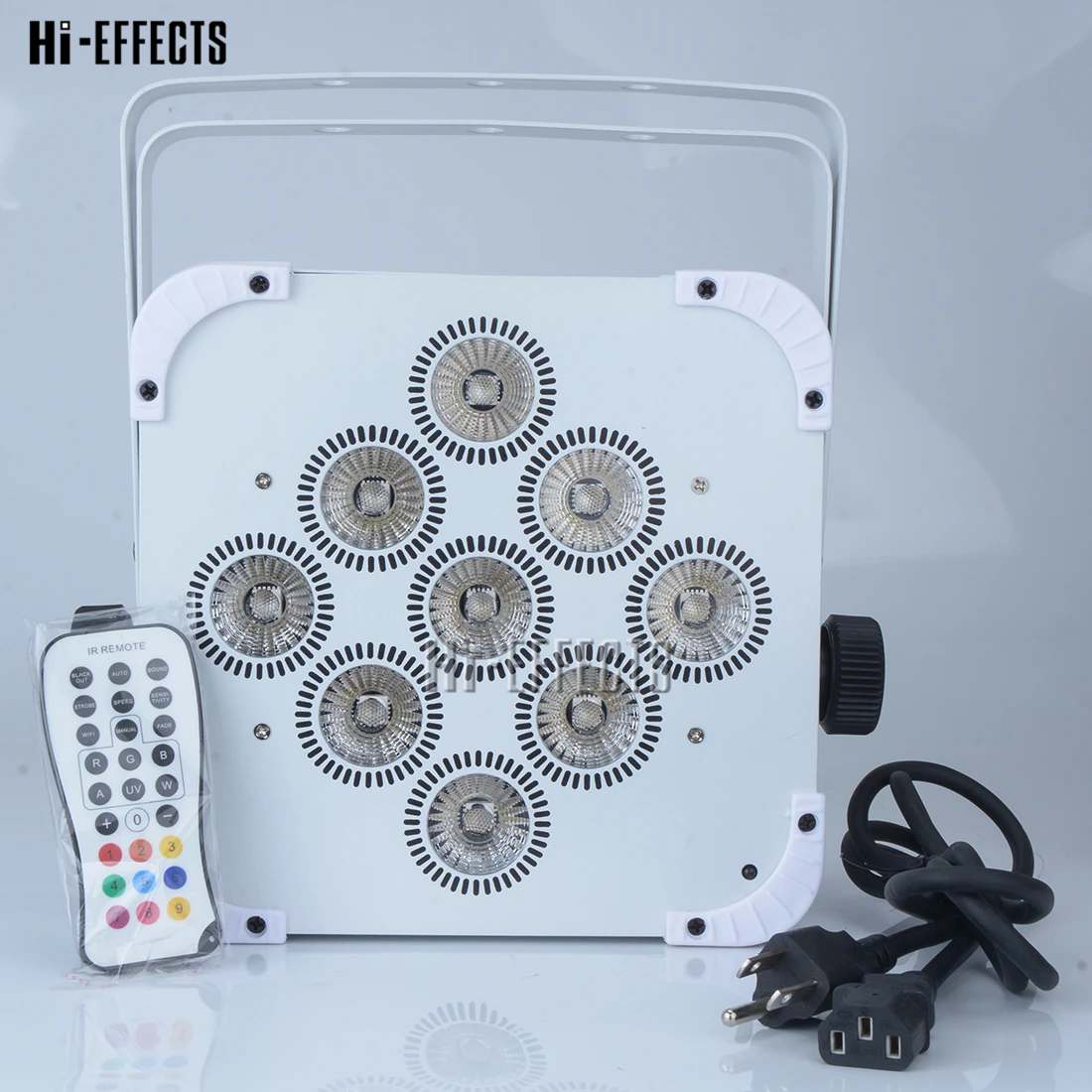 6 шт./лот, 9*18 Вт, RGBWA+ UV, 6в1, высокая яркость, светодиодный светильник, Wi-Fi, пульт дистанционного управления, для диджея, ночного клуба, вечерние украшения