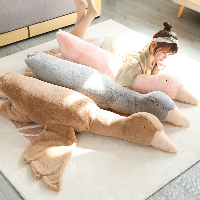 

100 / 150cm Lovely Soft and Comfortable Wild Goose Doll Sleeping Pillow Plush Stuffed Animal Toy Girlfriend Children's Gift