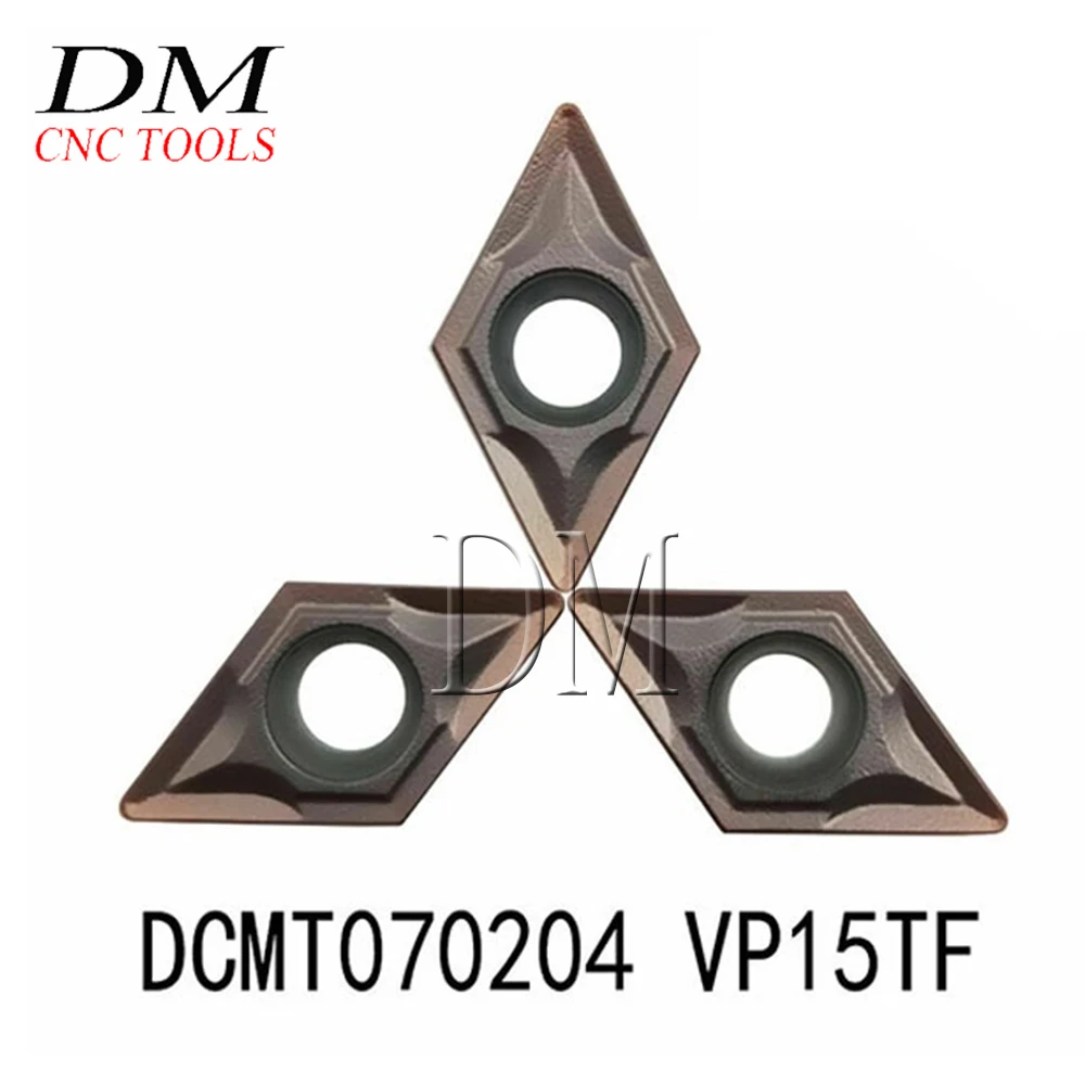 10 шт. DCMT070204 UE6020/US735/VP15TF DCMT21.51 вставки для карбида вольфрама внутренние токарные