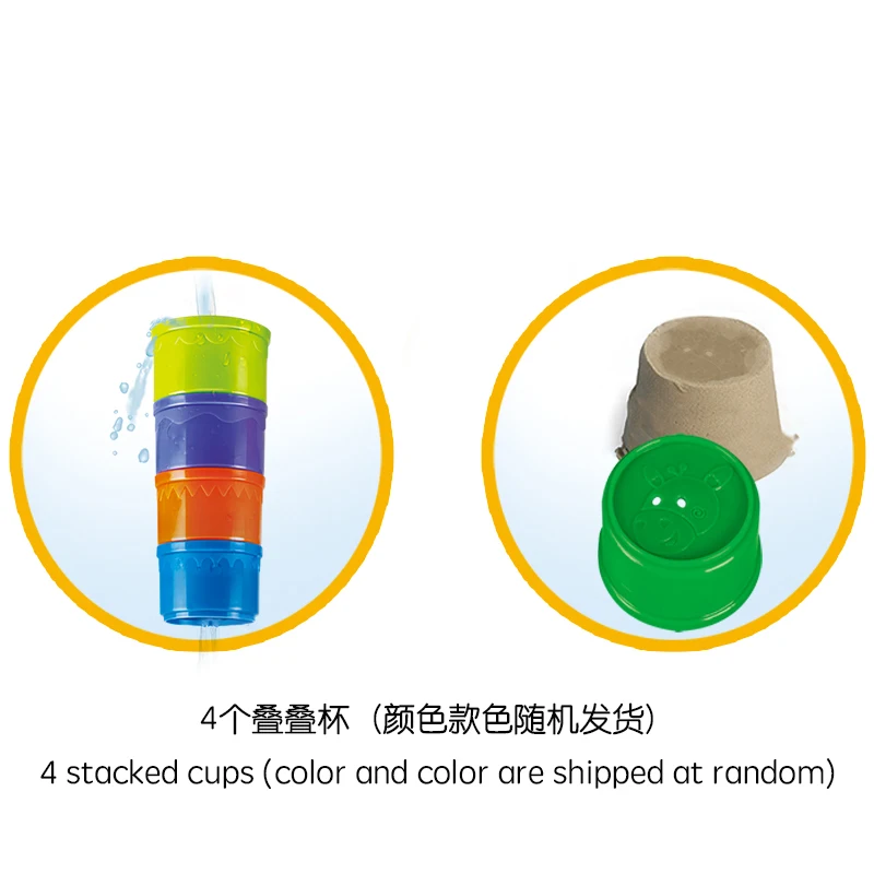 4 cups color random 9 шт. Развивающие игрушки для малышей 6 месяцев цифры буквы фолдинд стек башня из чашек детей раннего интеллекта игрушка с алфавитом для детей 0 - Цвет: 4 cups color random