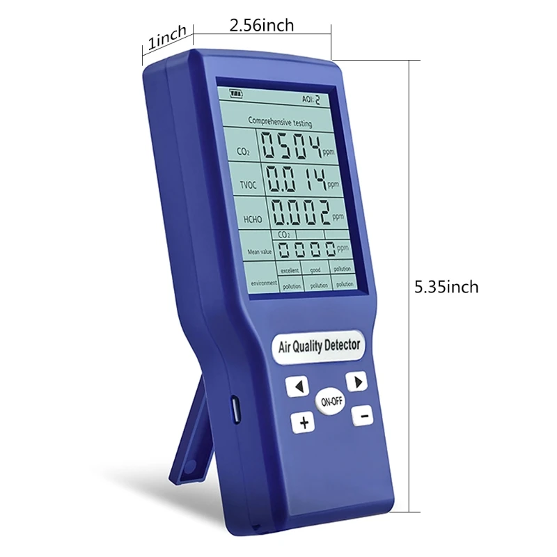Монитор качества воздуха в помещении детектор HCHO/формальдегида TVOC PM2.5/PM10 тестер