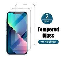 2piece full cover smartphones glass for iphone 13 mini 11 12pro xs max se 2020 protection film for iphone 13pro max 13mini guard
