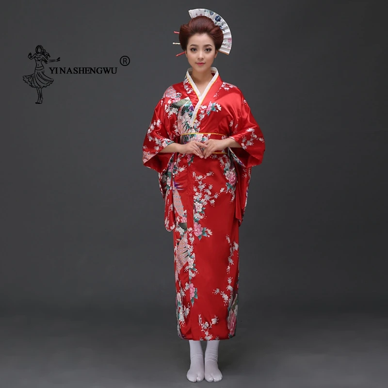 Кимоно платье японское кимоно с традиционным принтом юката женское японское пальто в национальном стиле пикантная азиатская одежда кимоно... от AliExpress RU&CIS NEW