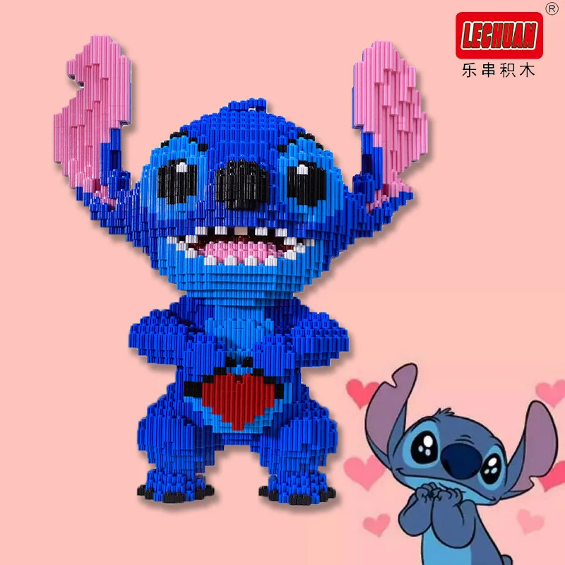 

New 5217pcs+ Magic Blocks Heart Stitch Figure Big Model Mini Assembled Mirco Bricks For Connection Block Toys