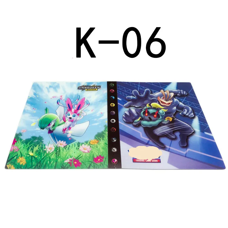 K06 Мультфильм Аниме Карманный Монстр Пикачу 240 шт. держатель Альбом игрушки Коллекция Покемон карты Альбом топ для детей подарок - Цвет: K06
