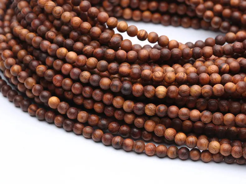 4 мм Тибетский буддизм 216 желтое розовое дерево Молитвенное колье|mala necklace|mala bead