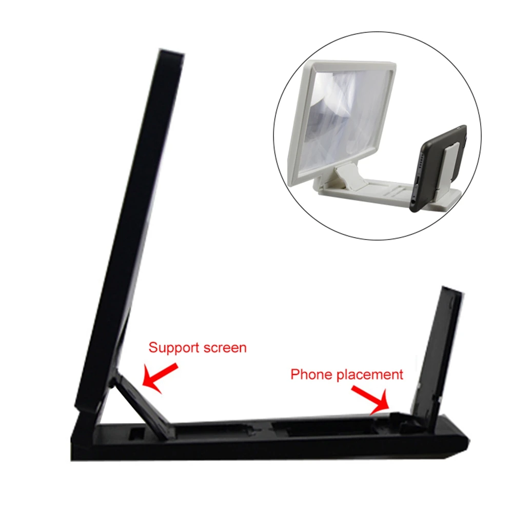 Супер дешевый 3D экран усилитель складной для мобильных телефонов увеличительное