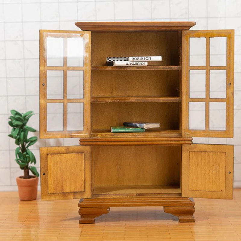 

1PC Multi Style Miniature Closet TV Book Cake Bedside Table Cabinet Shelf Legs Cupboard Model Dollhouse Furniture Decor DIY Toys