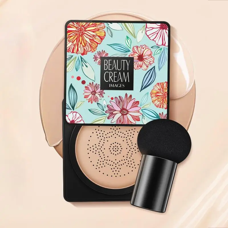 Грибная голова на воздушной подушке BB крем консилер макияж отделка белый