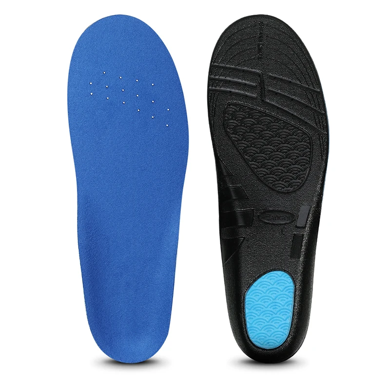 3ANGNI PU Sport Insoles Women Men GEL Pad For Feet Memory Foam Arch Support Relieve Pressure All-Day Sports Soft Light Insoles