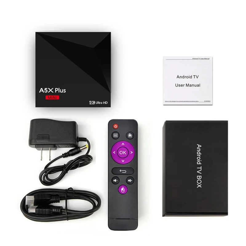 HAAYOT A5X плюс Смарт Android 9,0 ТВ приставка RK3328 Четырехъядерный 4K HDR10 USB3.0 2GB 16GB 4K медиаплеер Смарт Мини ТВ приставка Wifi ТВ приставка