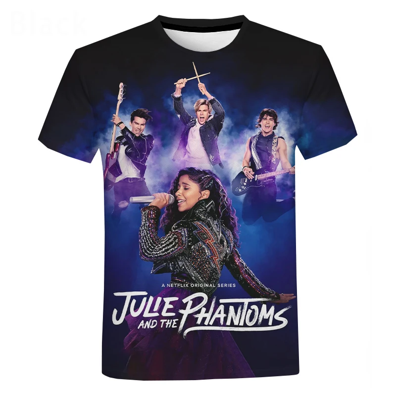 Футболка Julie and the Phantoms с 3D принтом для мужчин и женщин модная повседневная