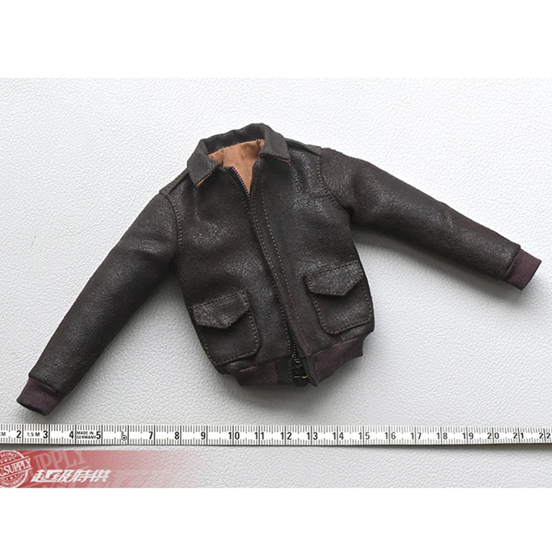 

1/6 Soldier Model Accessories Clothes 12-inch Movable Women's Plastic Body Retro A2 Air Force Flight Jacket