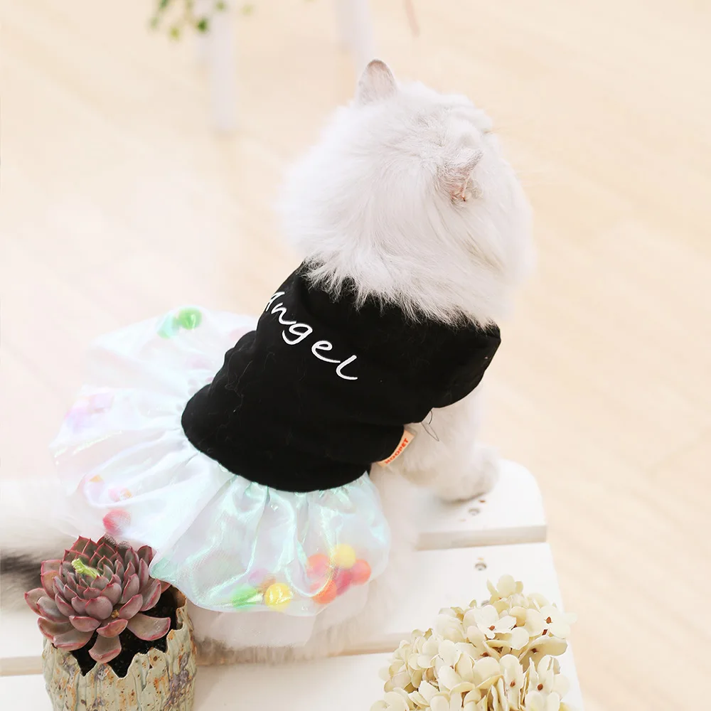 Ветрозащитный Свадебные платья с изображением кота костюм Одежда для домашнего