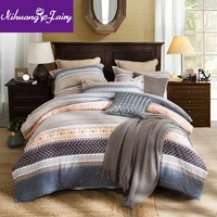 100 cotton brushed four piece pure cotton thick high end bedding simple quilt cover three piece new product