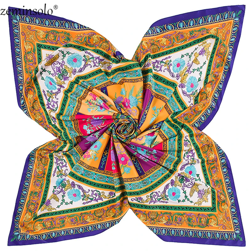 130*130 см саржевый шелковый шарф хиджаб женские большие шарфы шали палантины