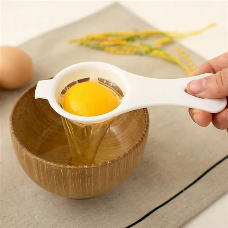 

3Pcs/lot egg white separator DIY portable safety plastic egg processing spoon funnel yolk separate home kitchen cooking gadget