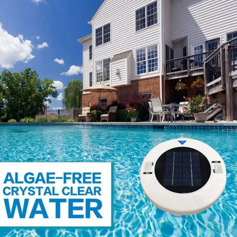 

Solar Power Swimming Pool Water Purifier Pool-Ionizer Swimming Pool Water Cleaner Kill Algae Chlorine For Spa Hot Tub 2021 Hot
