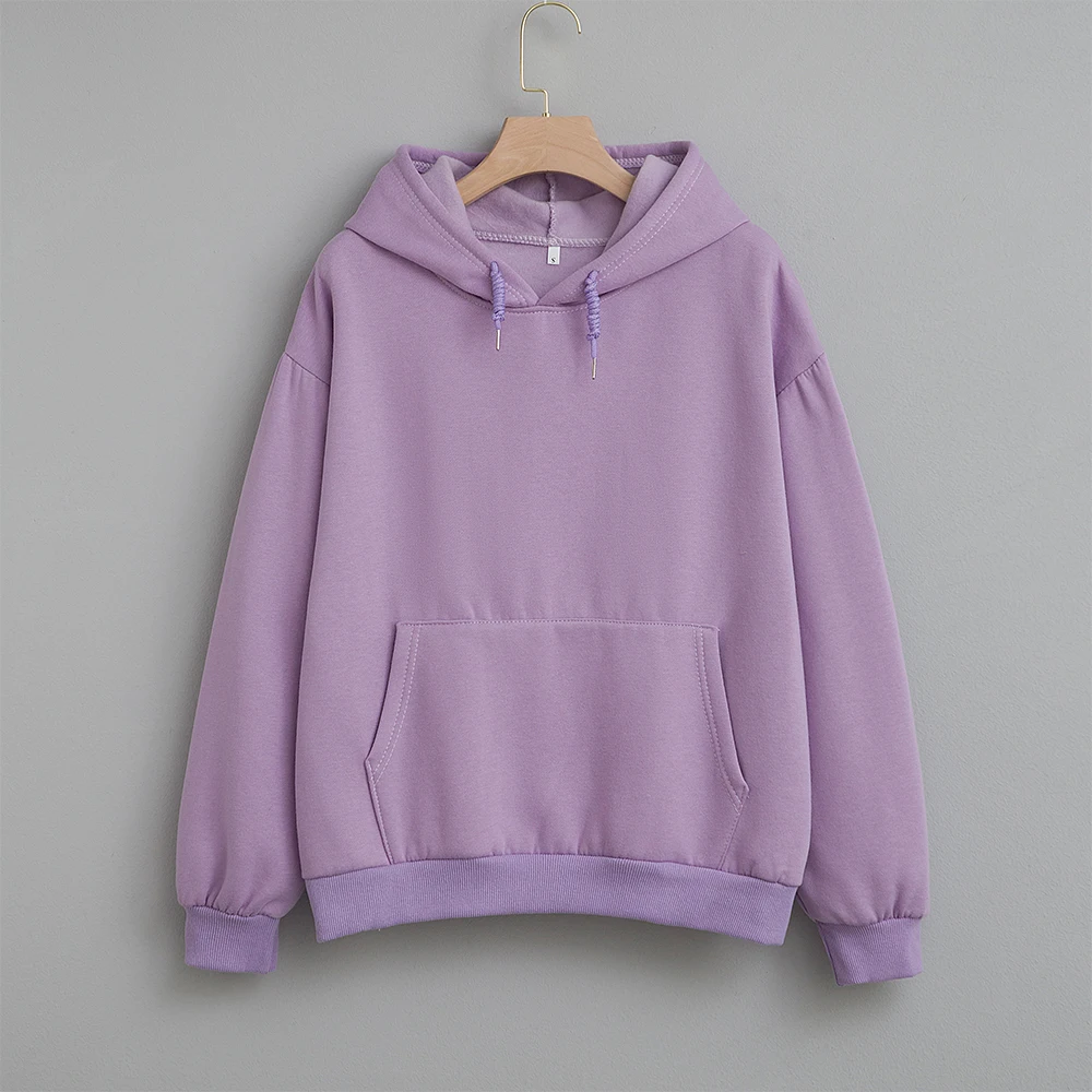 

Oversized Cotton Solid Color Hoodies Women Sweatshirts Harajuku Winter Autumn Hooded Aesthetic Hoodie Hoody Streetwear Pullover